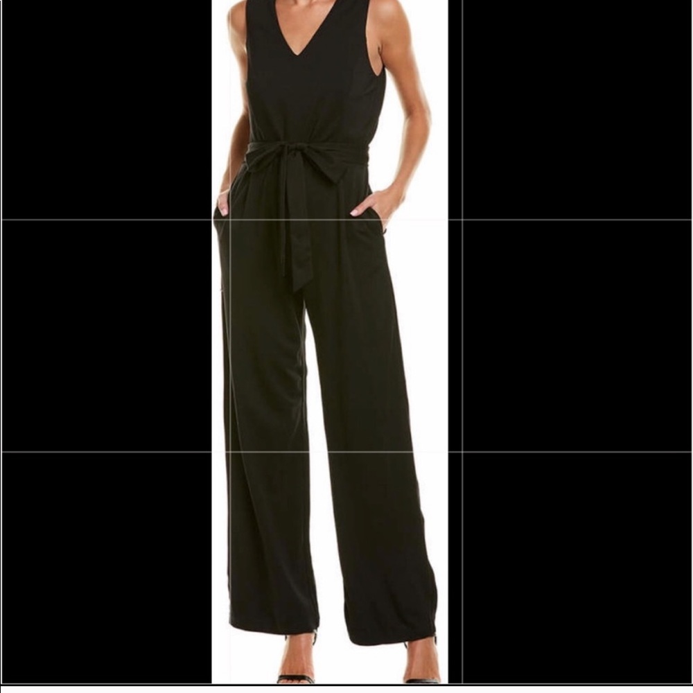 J. McLaughlin Black Sleeveless Jumpsuit-M